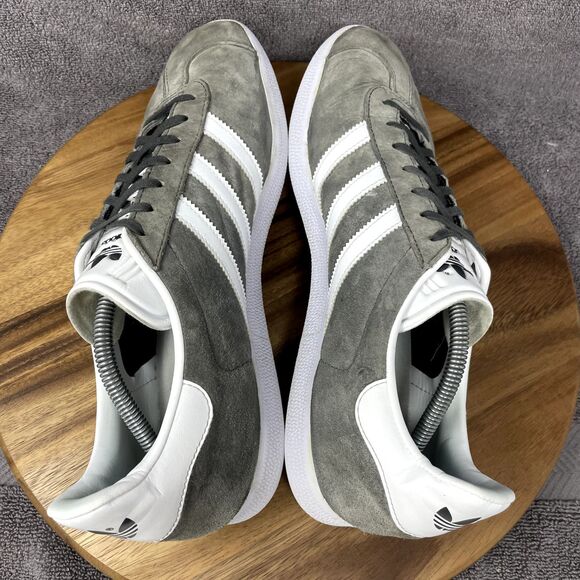 Adidas Gazelle Men's Size 12.5 Gray Suede Leather Low Shoes Sneakers BB5480 - Picture 5 of 9